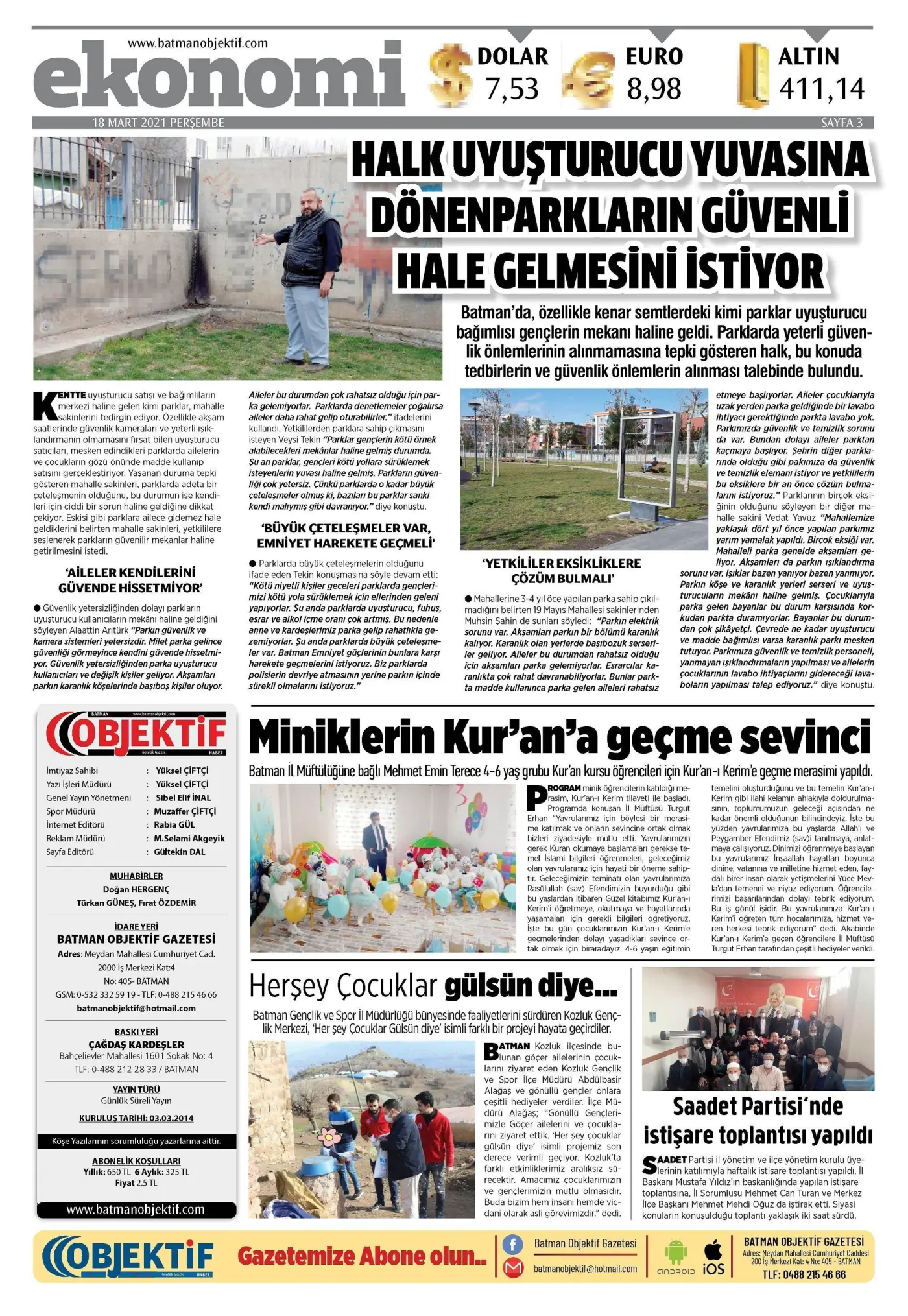 17.03.2021 tarihli sayı, 3. sayfa