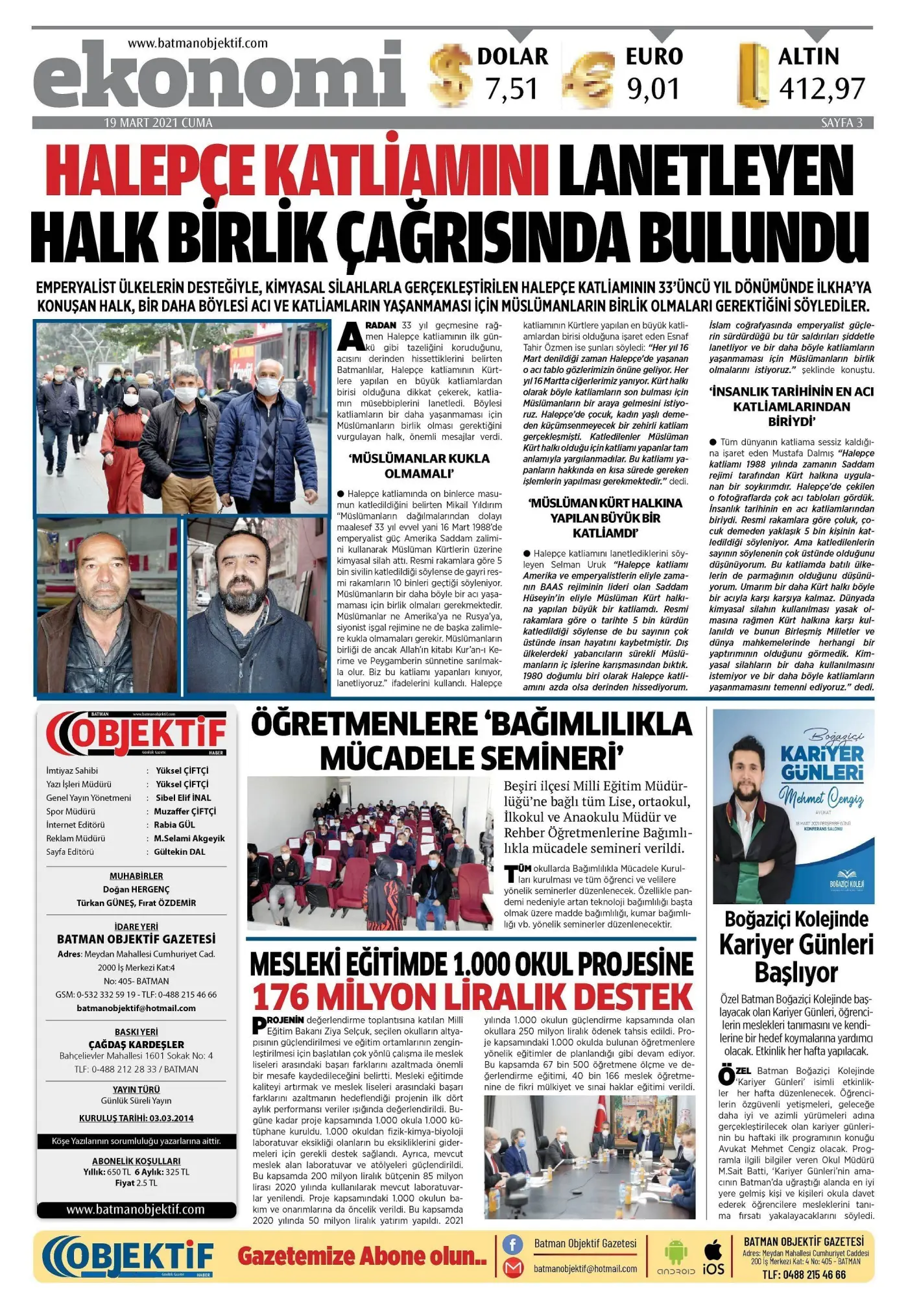 18.03.2021 tarihli sayı, 3. sayfa