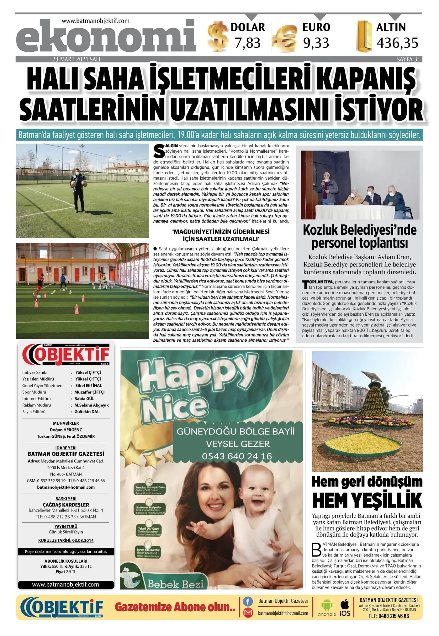 22.03.2021 tarihli sayı, 3. sayfa