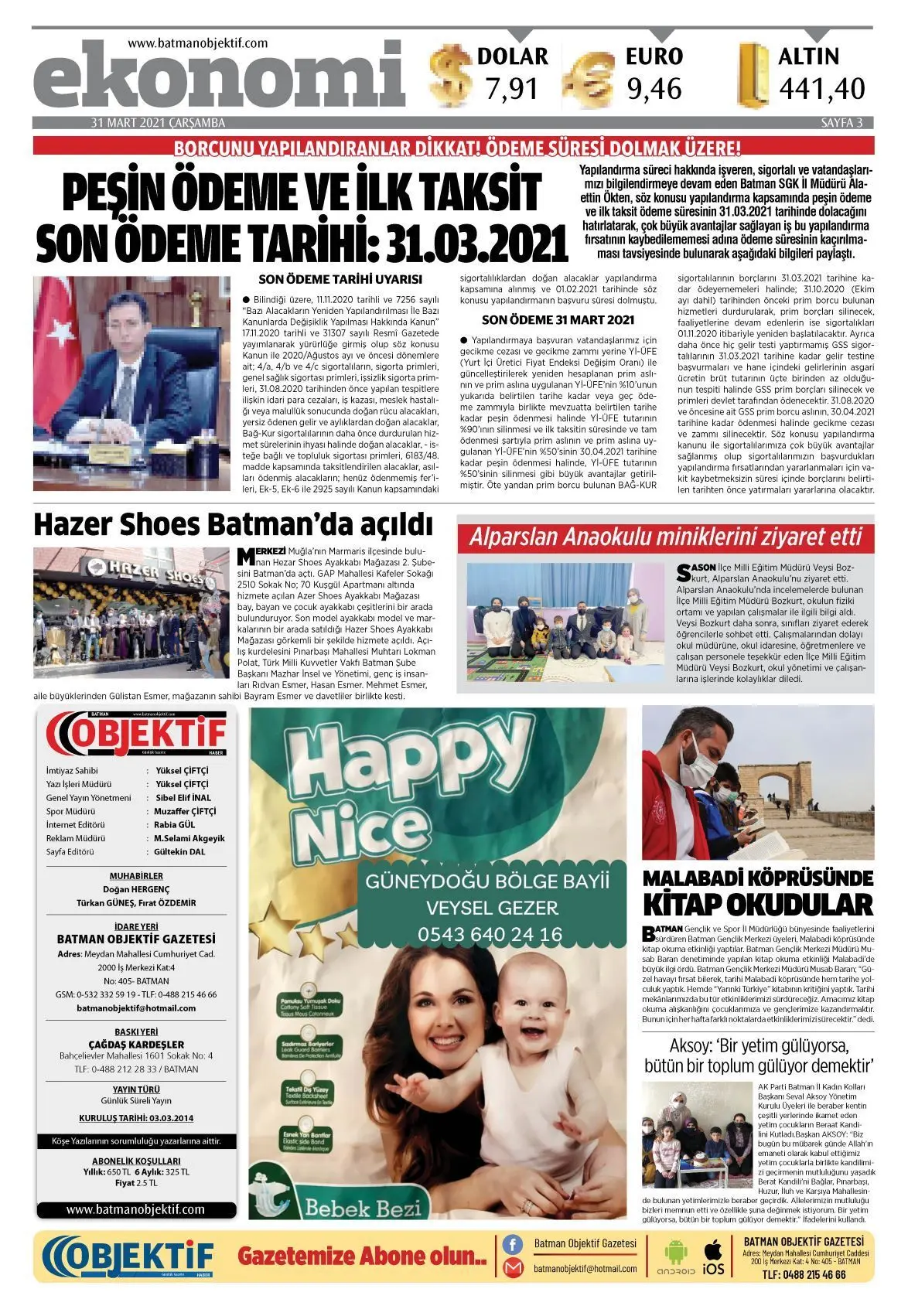 30.03.2021 tarihli sayı, 3. sayfa