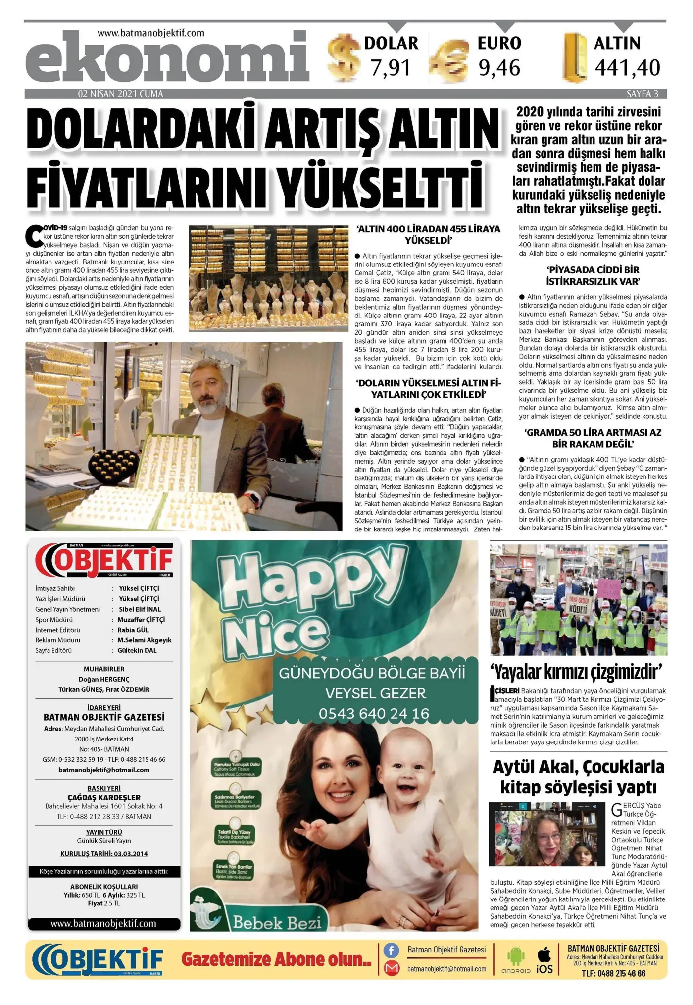 01.04.2021 tarihli sayı, 3. sayfa