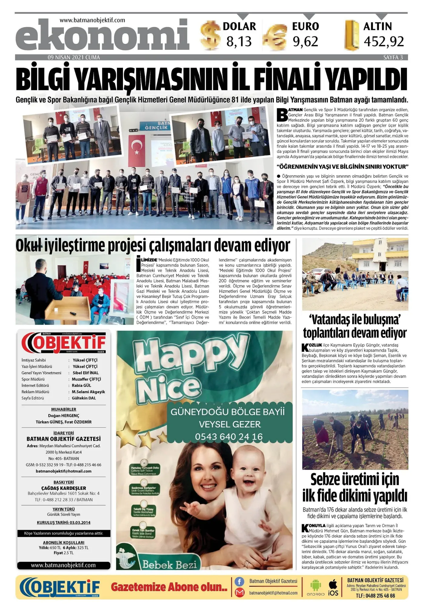 08.04.2021 tarihli sayı, 3. sayfa