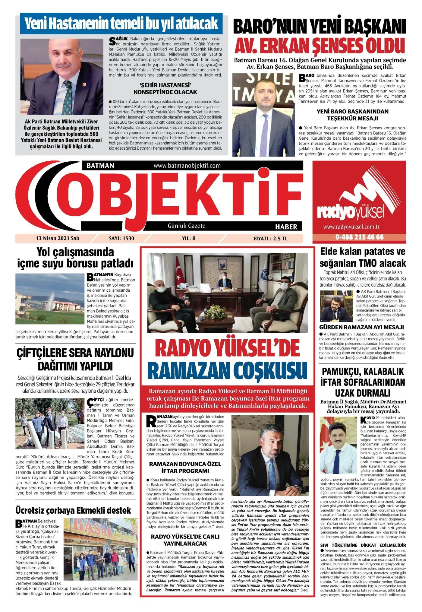 12.04.2021 tarihli sayı, 2. sayfa