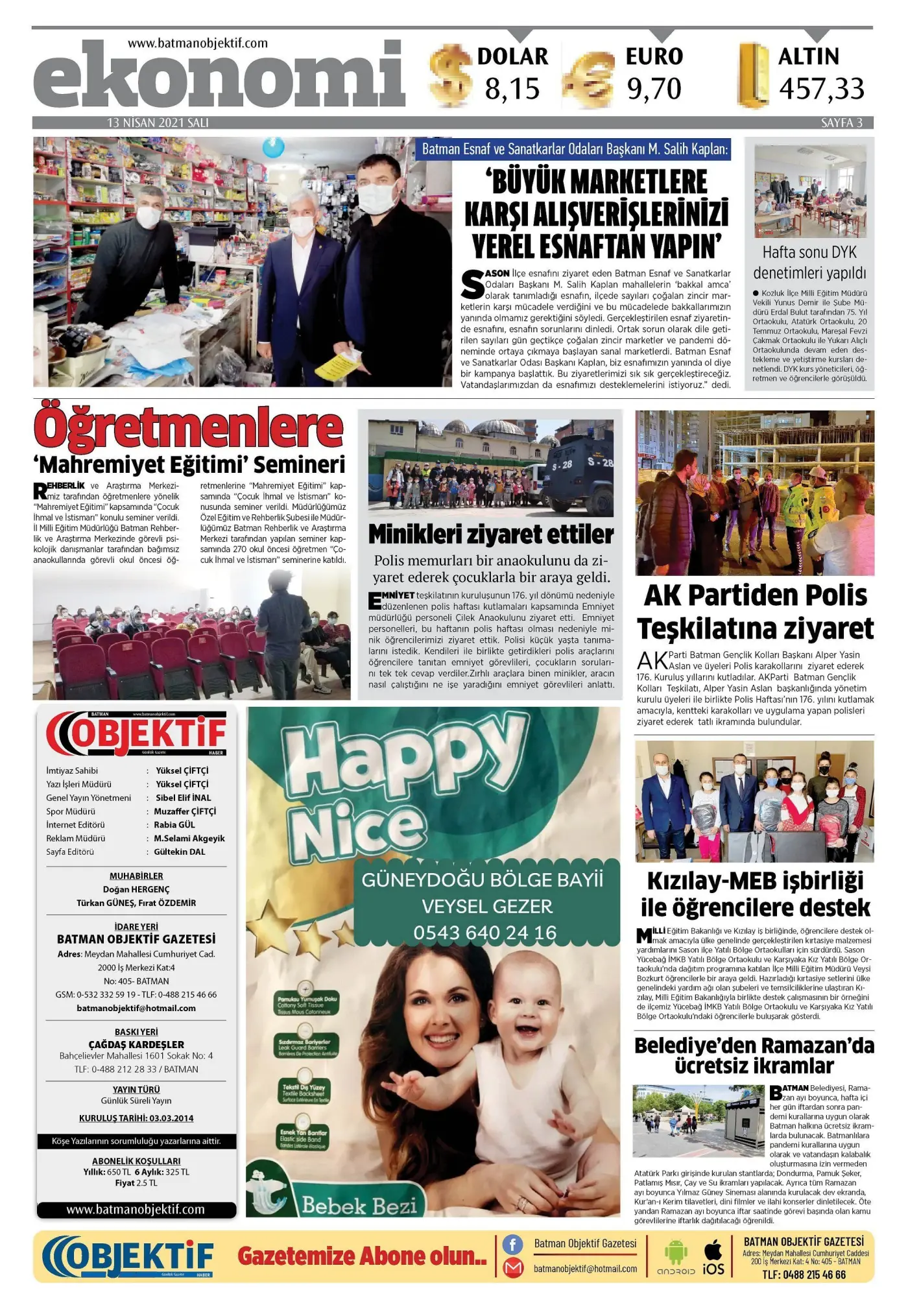 13.04.2021 tarihli sayı, 3. sayfa