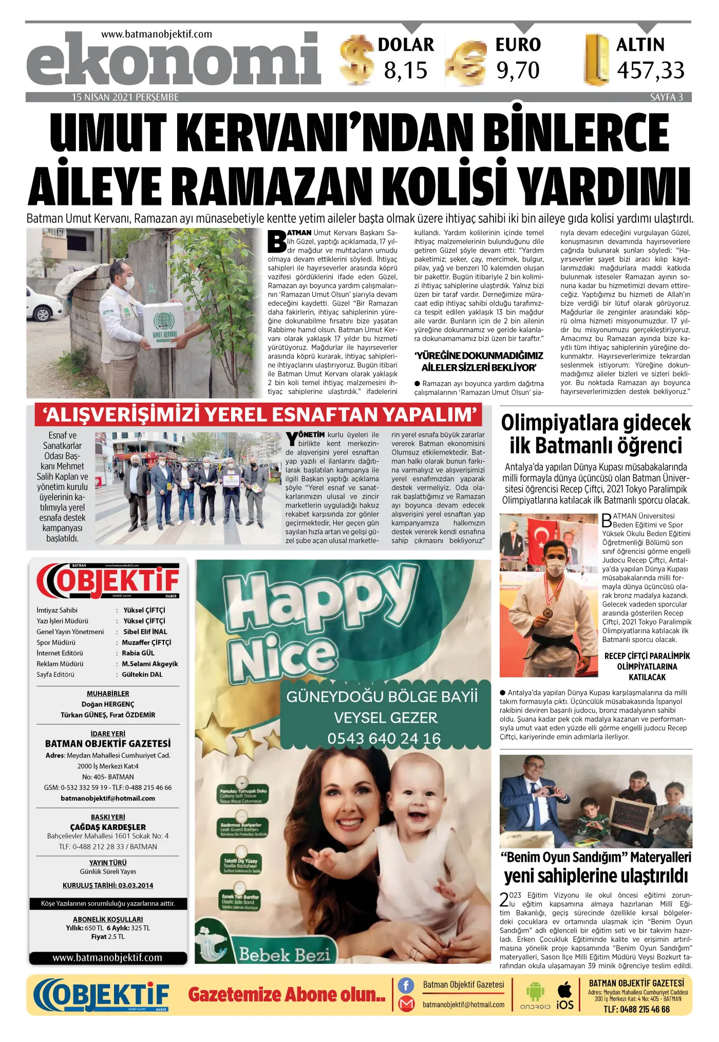 15.04.2021 tarihli sayı, 3. sayfa
