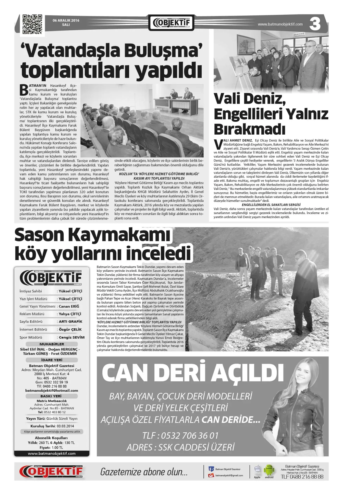 06.12.2016 tarihli sayı, 2. sayfa
