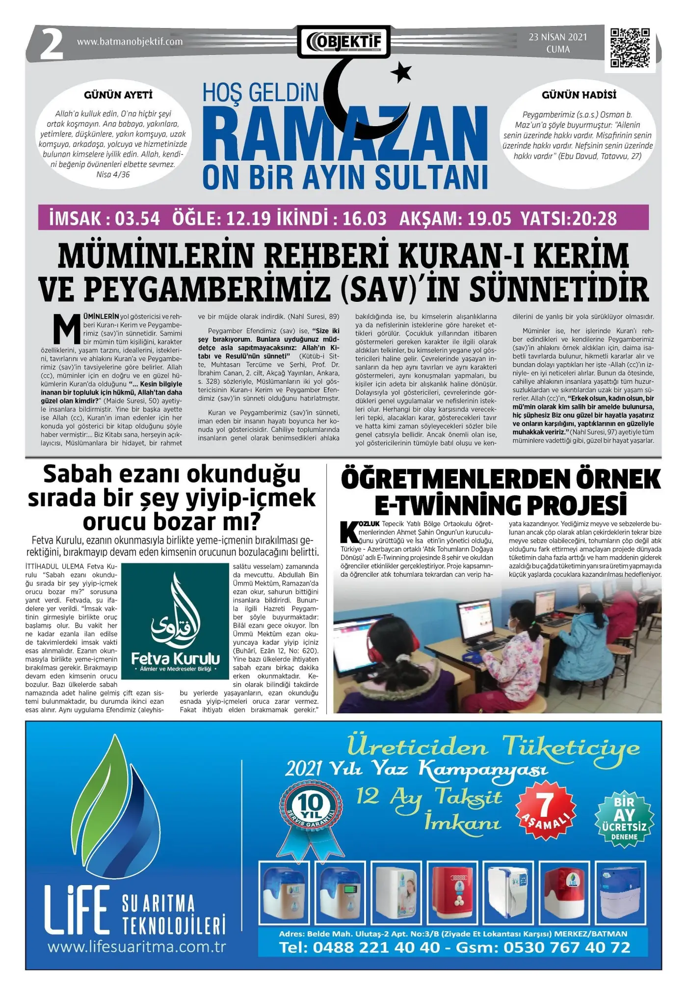 22.04.2021 tarihli sayı, 2. sayfa