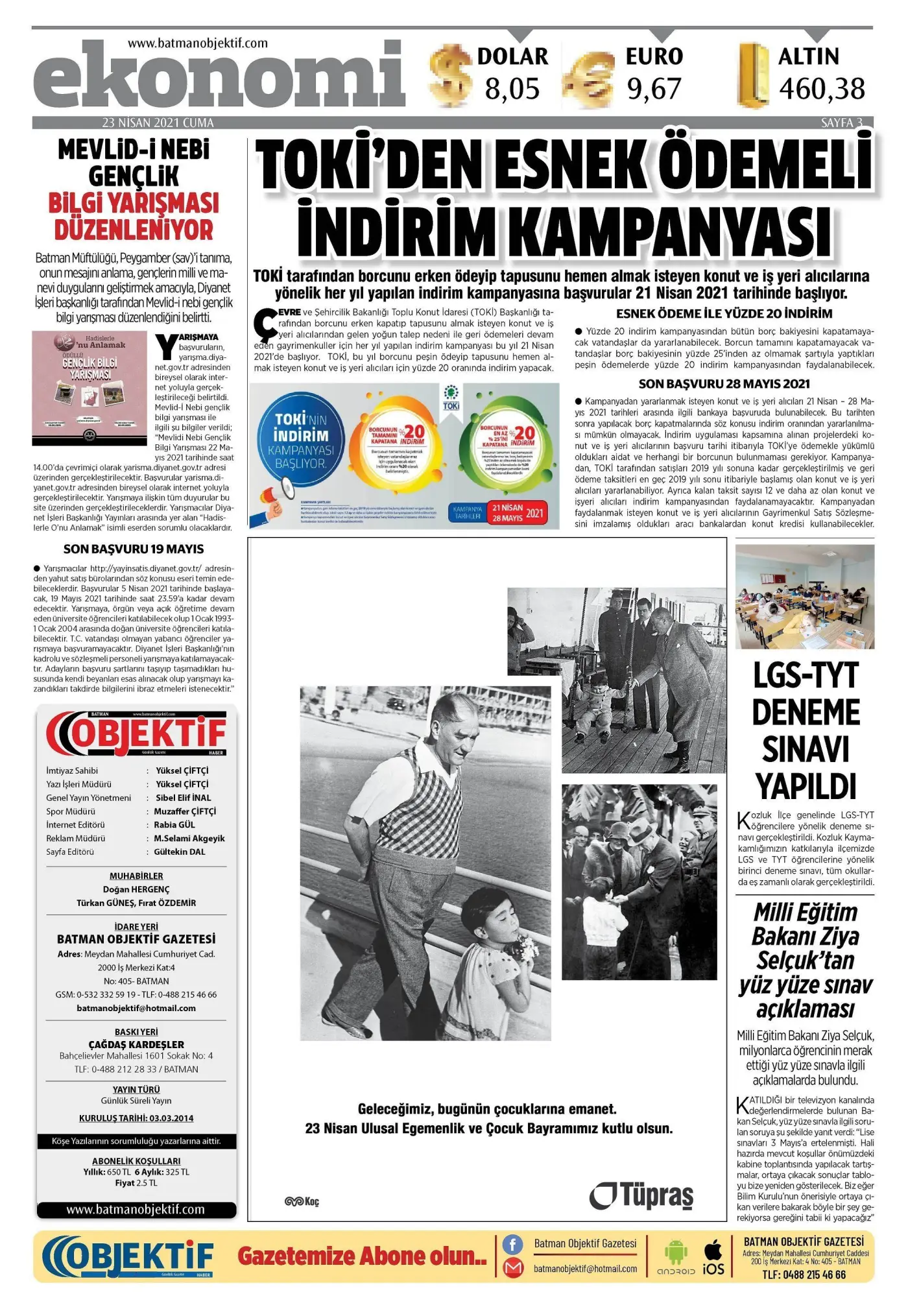 22.04.2021 tarihli sayı, 3. sayfa