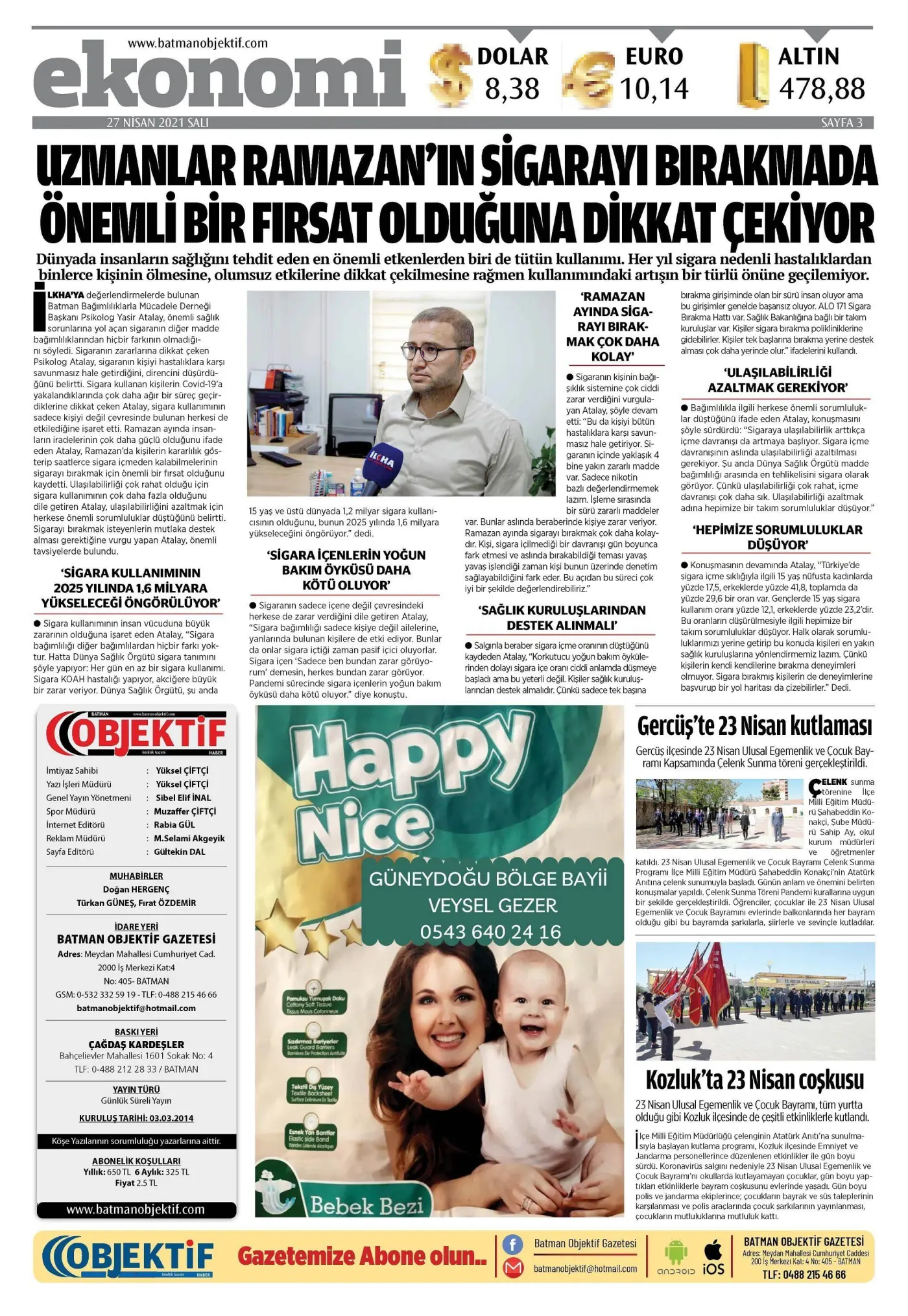 26.04.2021 tarihli sayı, 3. sayfa