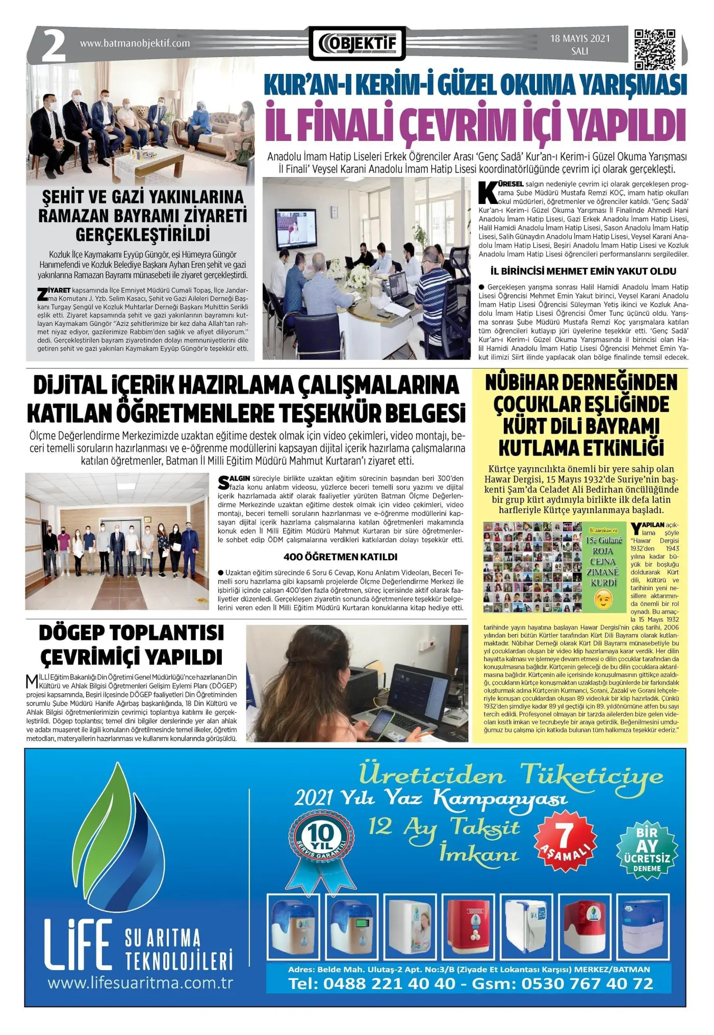 18.05.2021 tarihli sayı, 2. sayfa