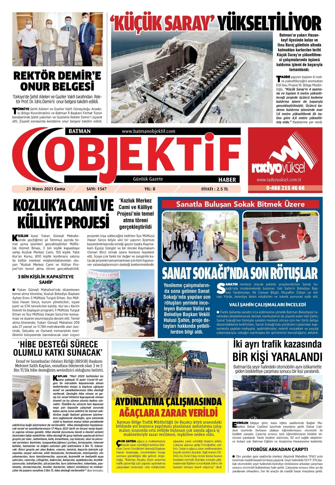 20.05.2021 tarihli sayı, 1. sayfa