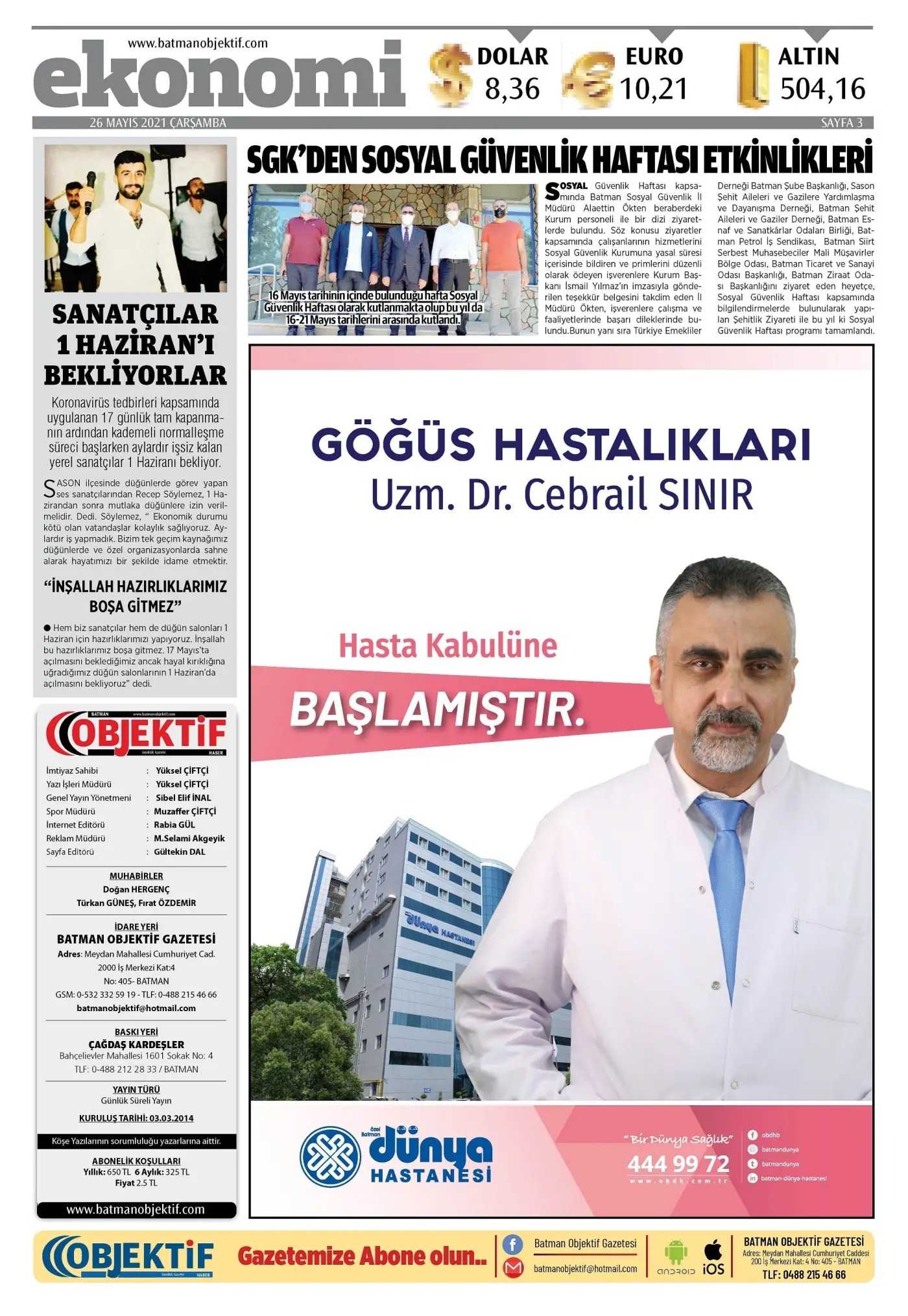 25.05.2021 tarihli sayı, 3. sayfa