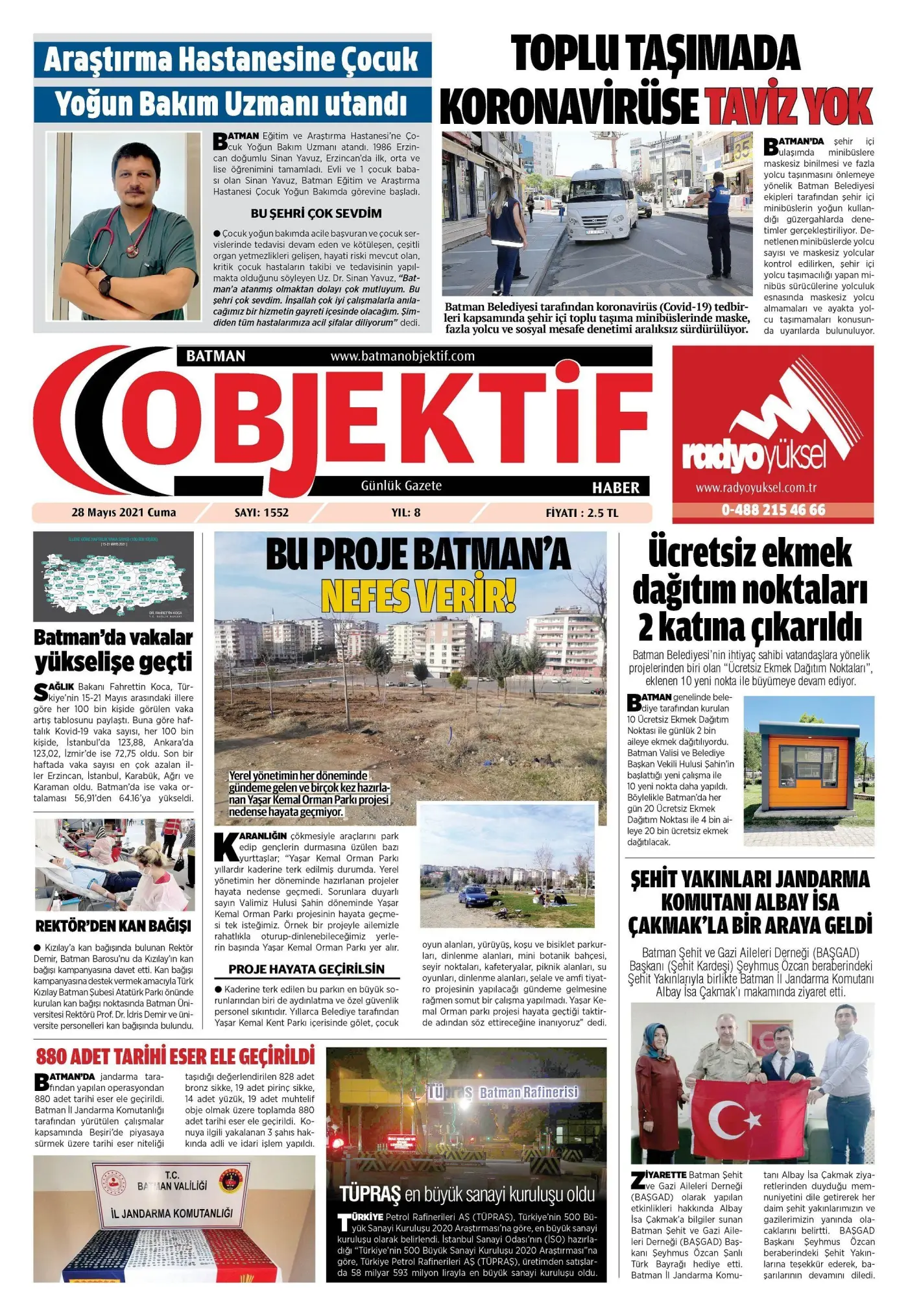 28.05.2021 tarihli sayı, 1. sayfa