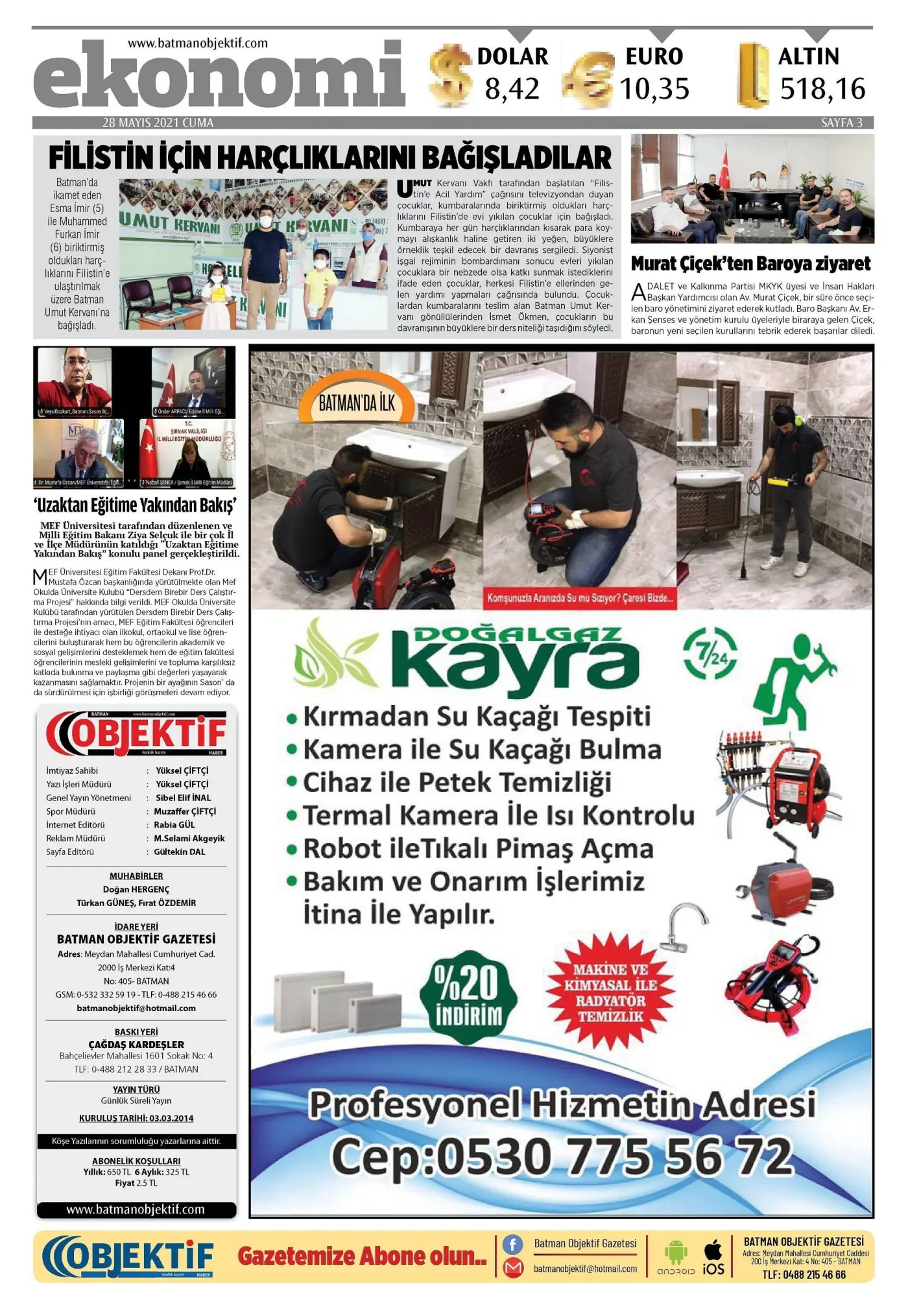 28.05.2021 tarihli sayı, 3. sayfa