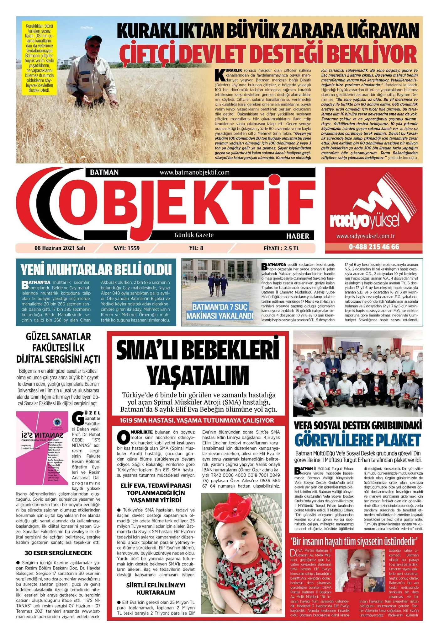 07.06.2021 tarihli sayı, 1. sayfa