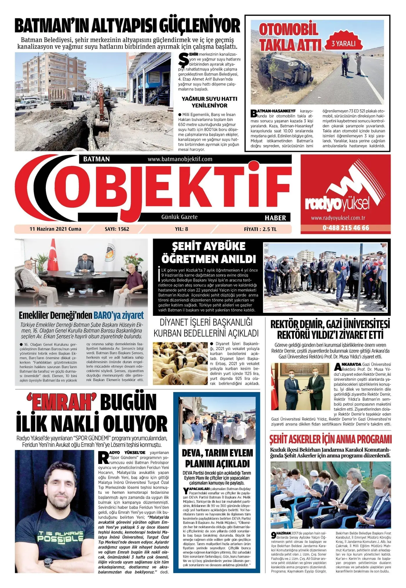 10.06.2021 tarihli sayı, 1. sayfa