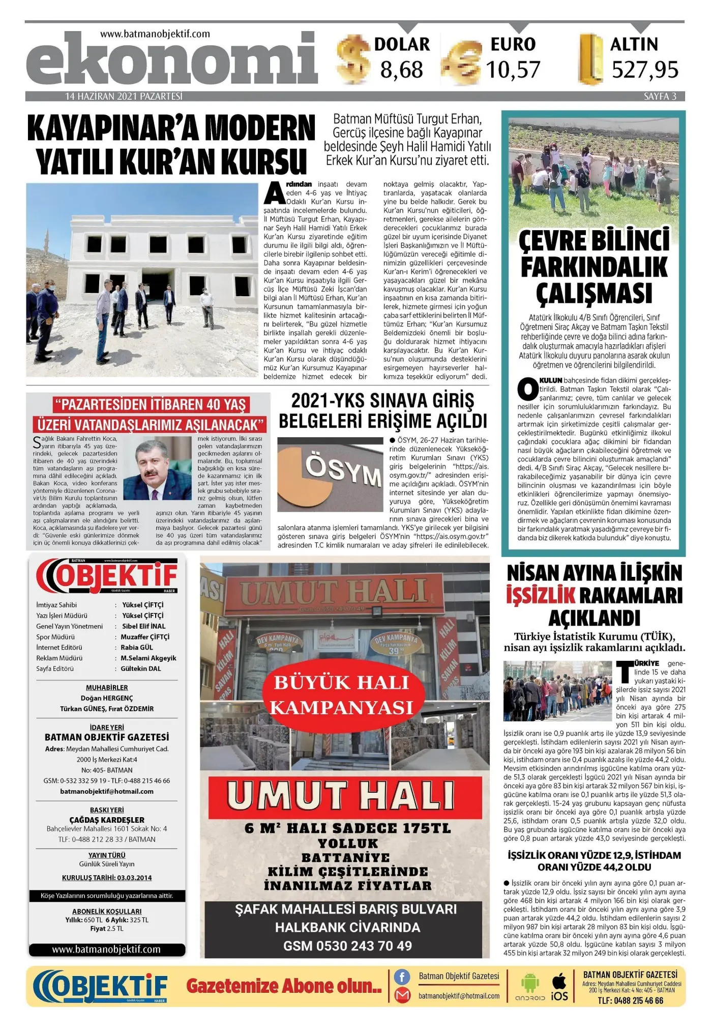 14.06.2021 tarihli sayı, 3. sayfa