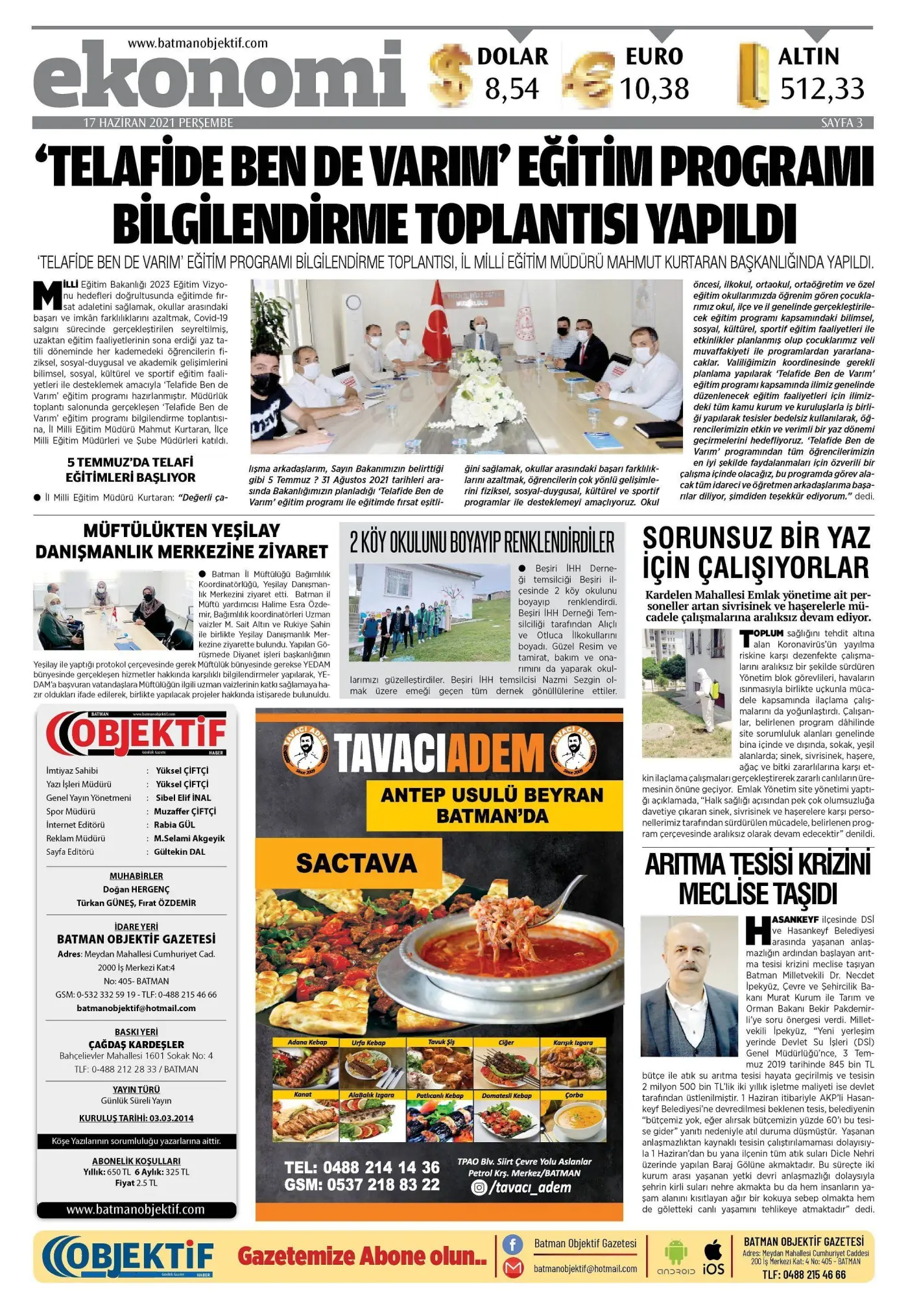 16.06.2021 tarihli sayı, 3. sayfa