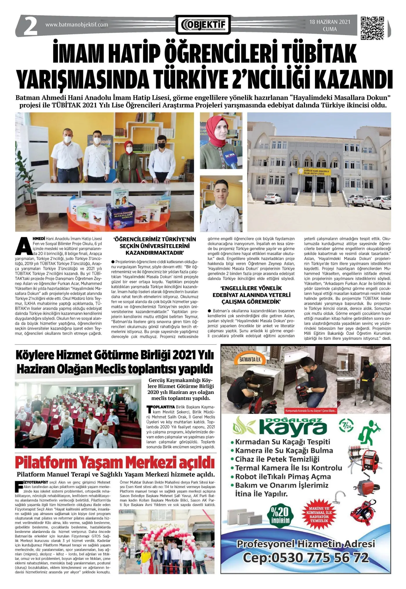 17.06.2021 tarihli sayı, 2. sayfa