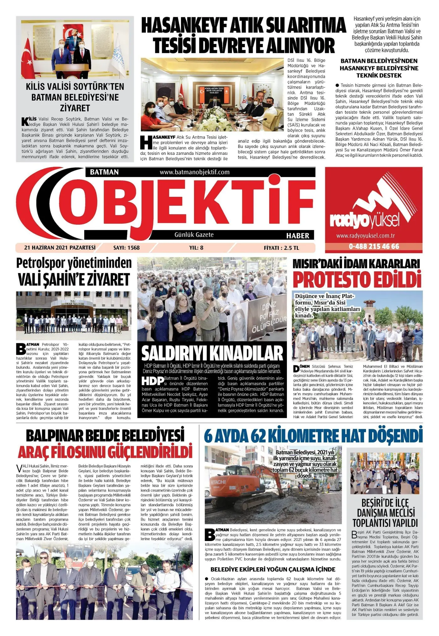 21.06.2021 tarihli sayı, 1. sayfa