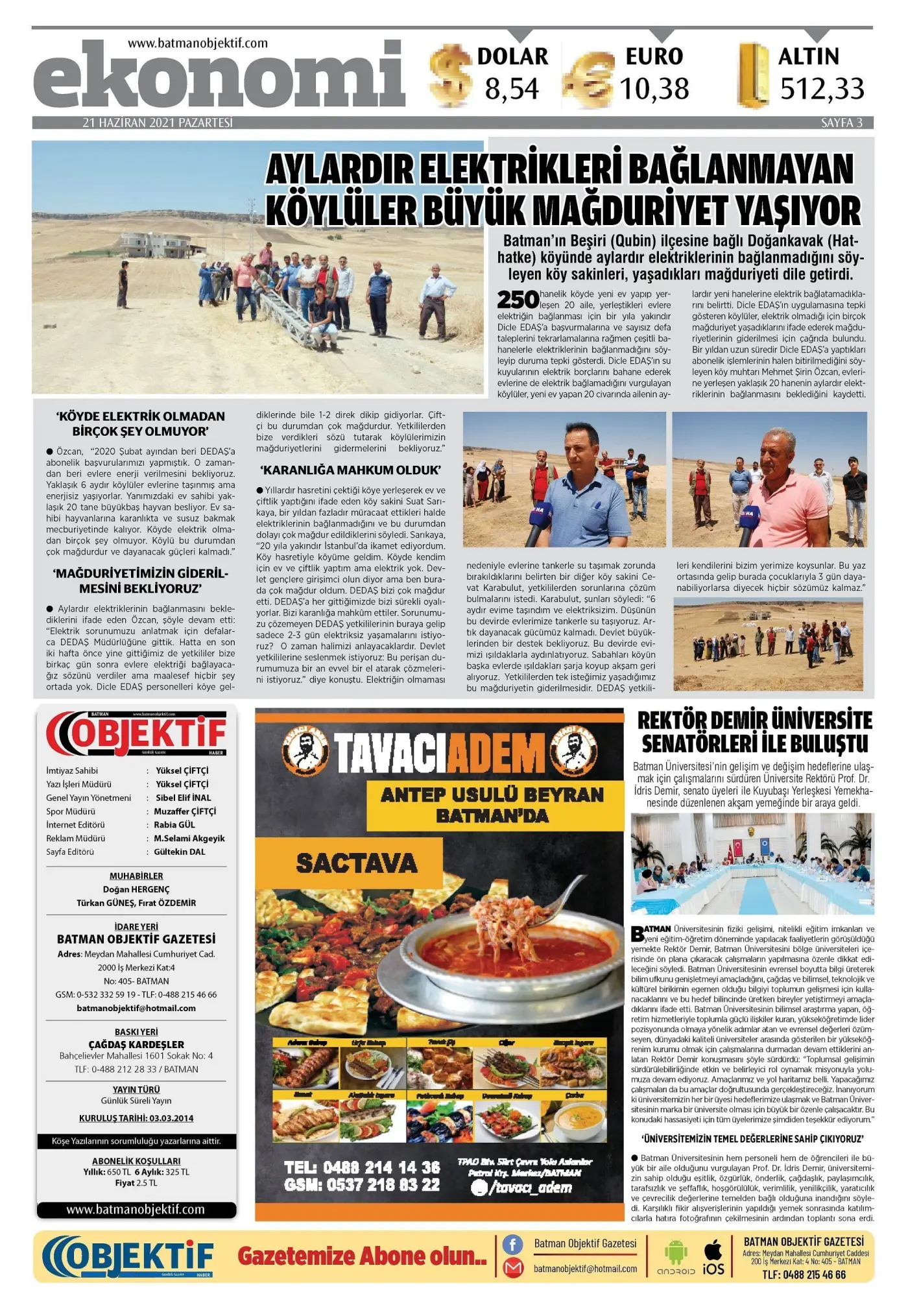 21.06.2021 tarihli sayı, 3. sayfa