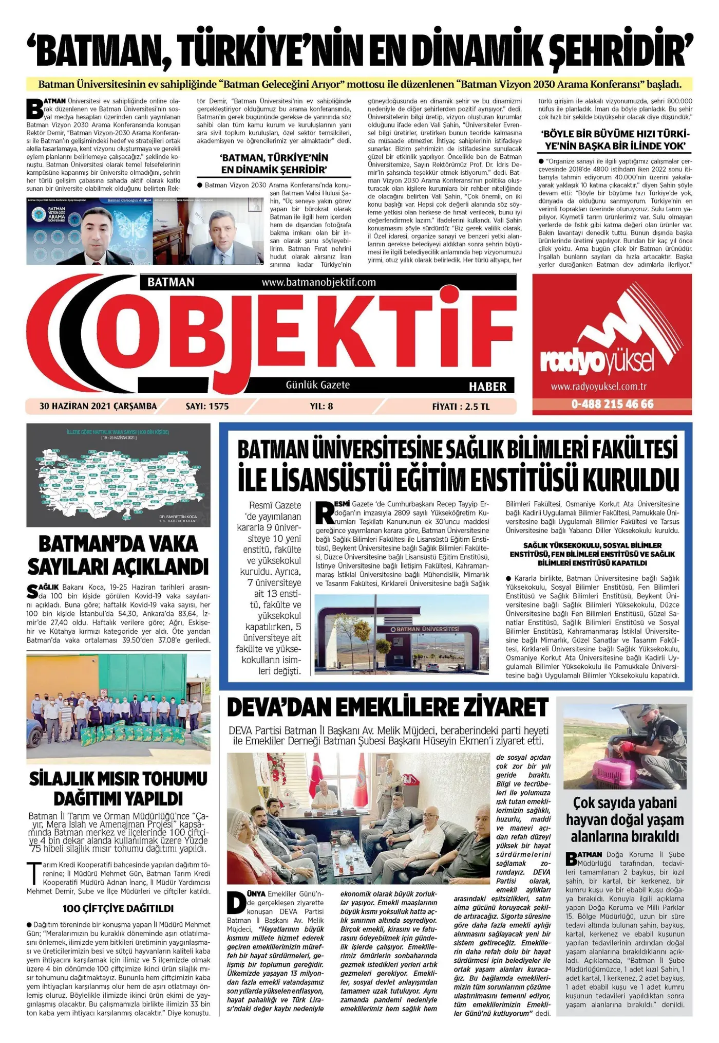 29.06.2021 tarihli sayı, 1. sayfa