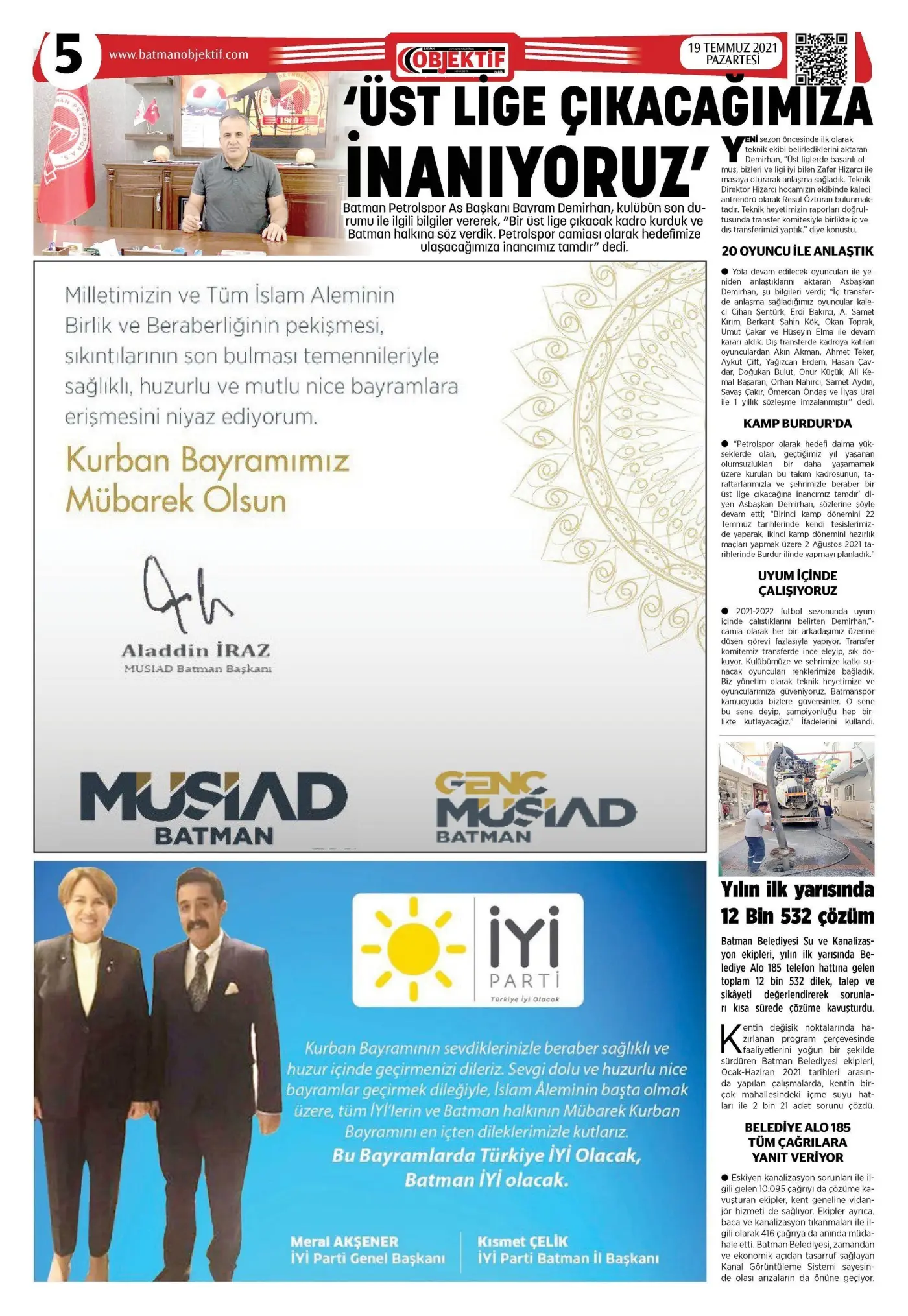 18.07.2021 tarihli sayı, 5. sayfa