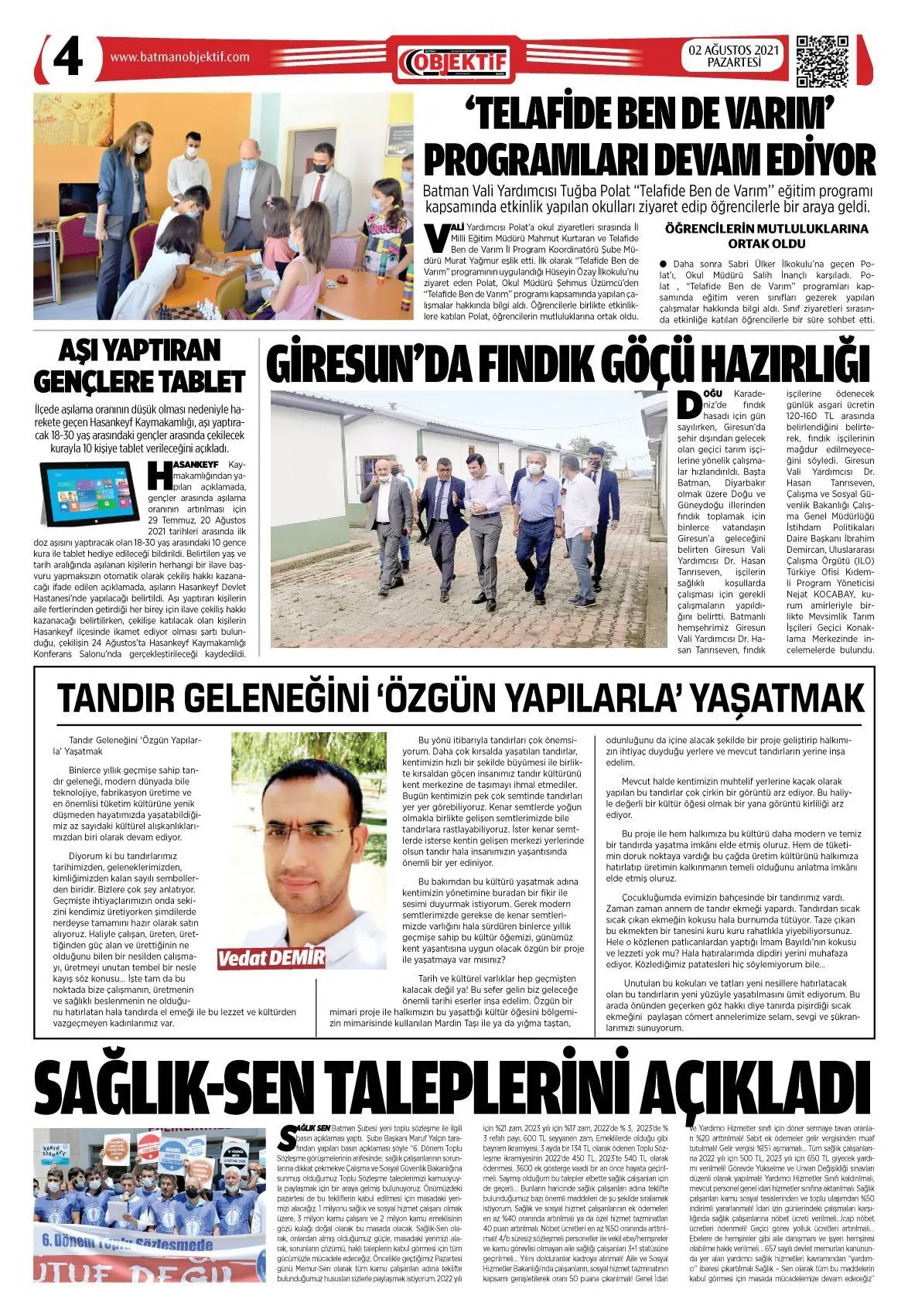 02.08.2021 tarihli sayı, 4. sayfa