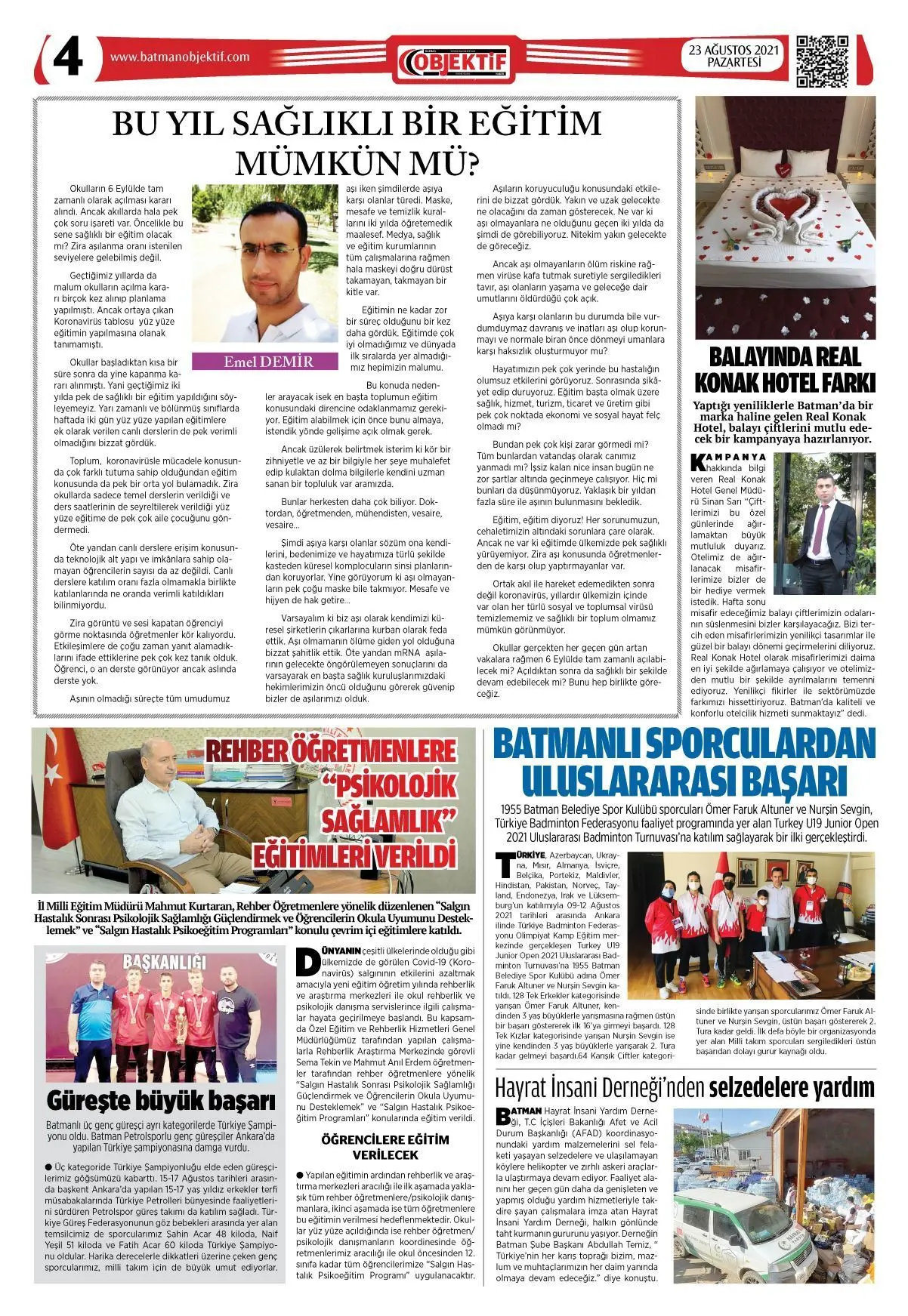 23.08.2021 tarihli sayı, 4. sayfa