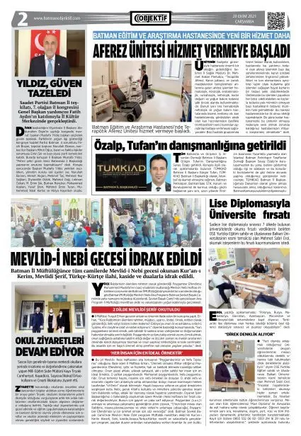 21.10.2021 tarihli sayı, 2. sayfa