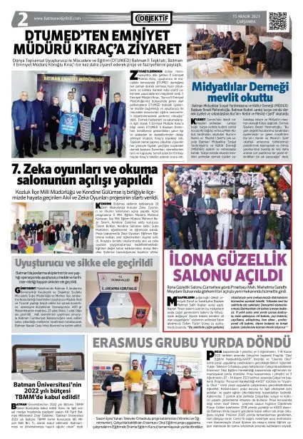 14.12.2021 tarihli sayı, 2. sayfa