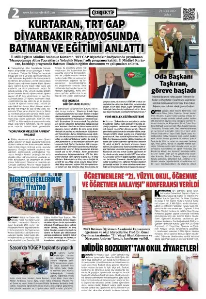 21.01.2022 tarihli sayı, 2. sayfa