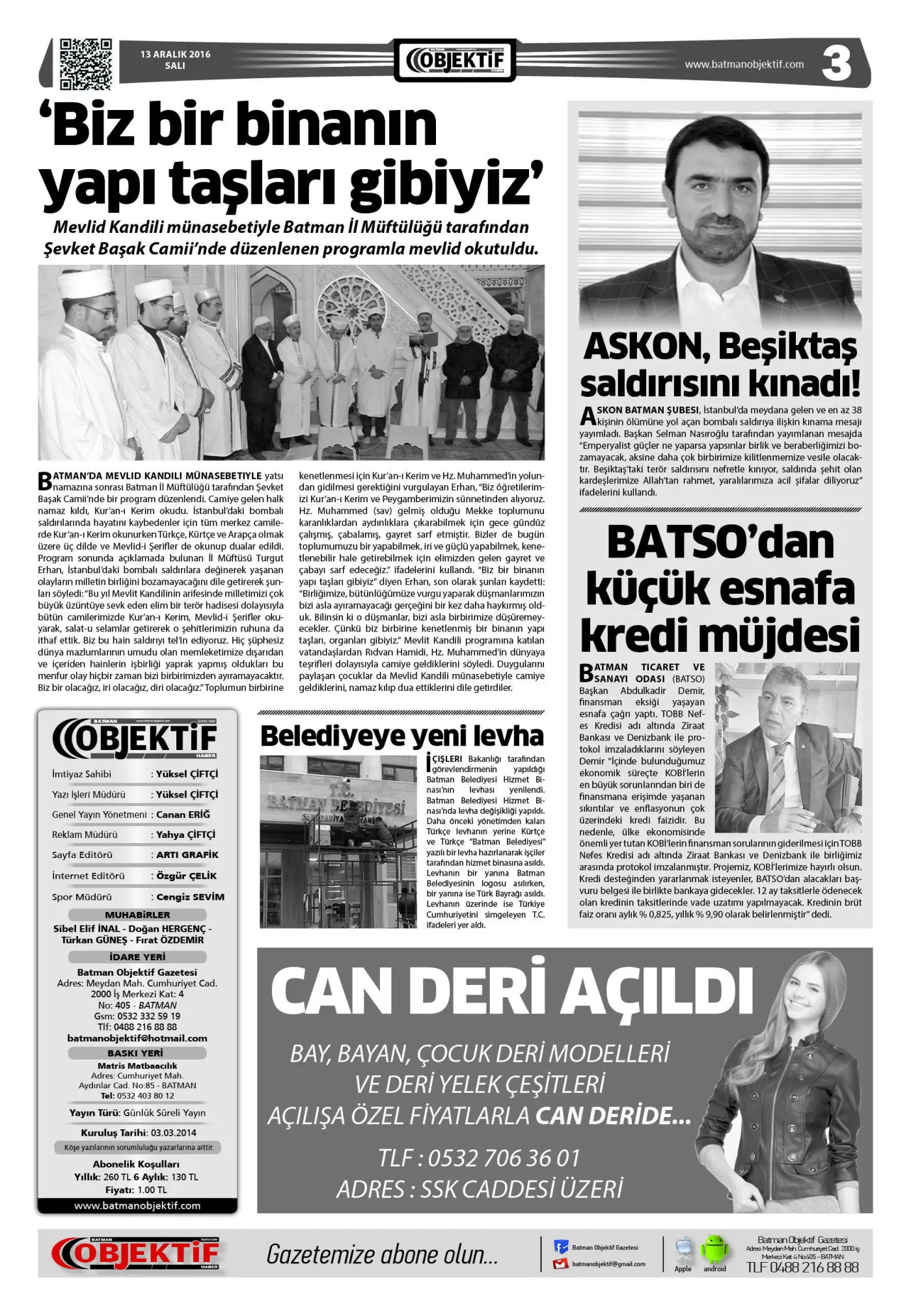 13.12.2016 tarihli sayı, 4. sayfa