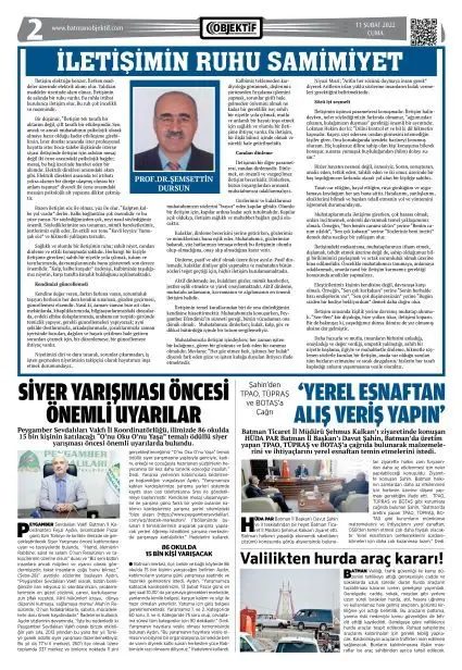 11.02.2022 tarihli sayı, 2. sayfa