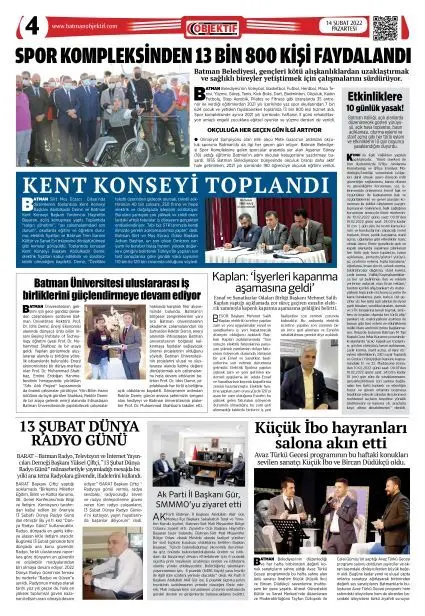14.02.2022 tarihli sayı, 4. sayfa