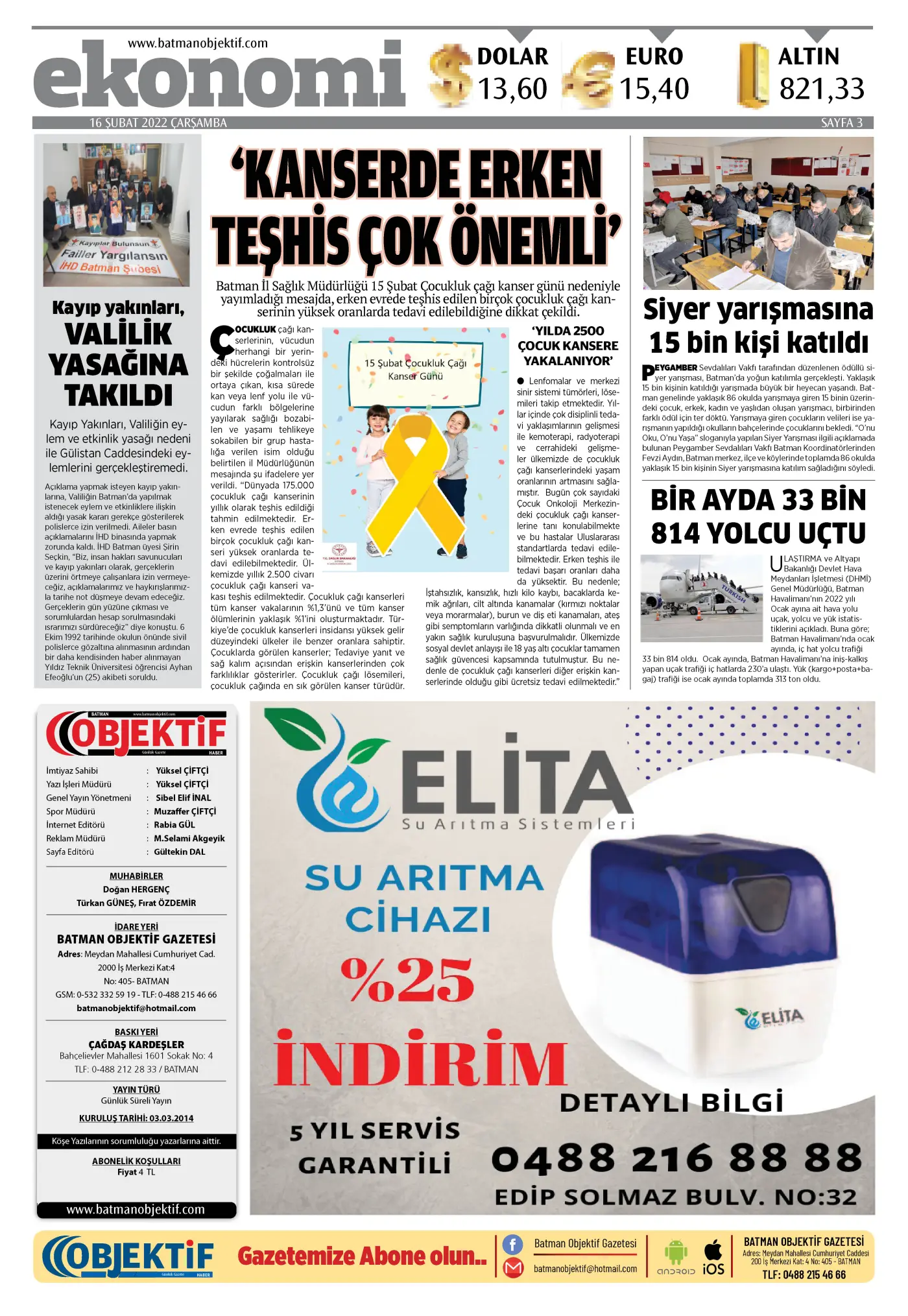 17.02.2022 tarihli sayı, 2. sayfa