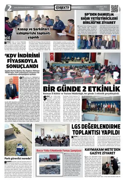 18.02.2022 tarihli sayı, 2. sayfa