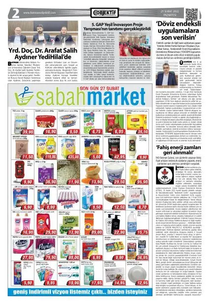 20.02.2022 tarihli sayı, 2. sayfa