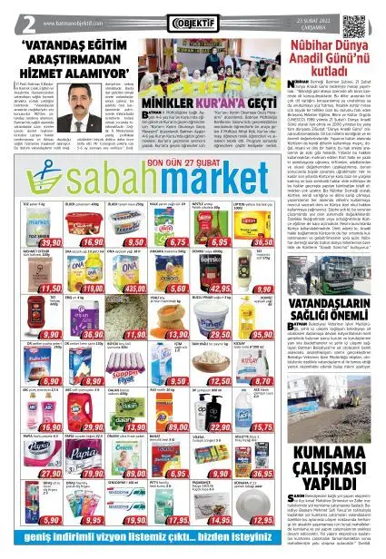 22.02.2022 tarihli sayı, 2. sayfa