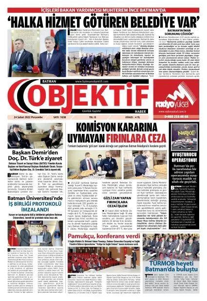 24.02.2022 tarihli sayı, 1. sayfa
