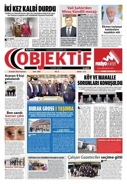 27.02.2022 tarihli sayı, 1. sayfa