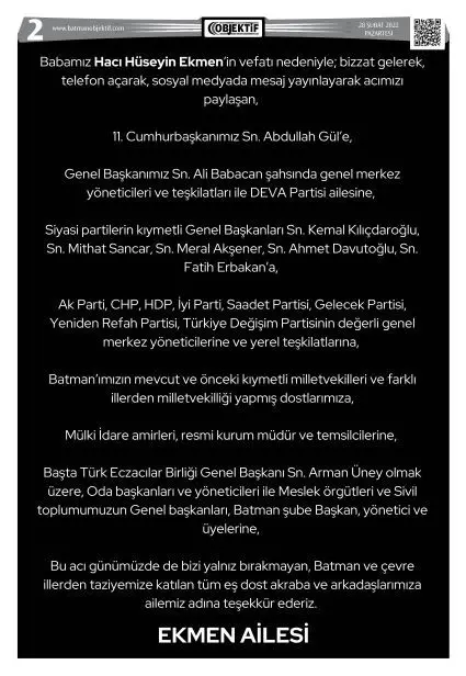 27.02.2022 tarihli sayı, 2. sayfa