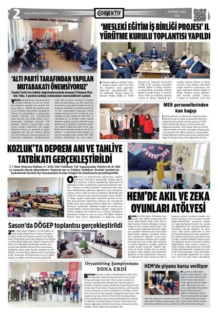 08.03.2022 tarihli sayı, 2. sayfa