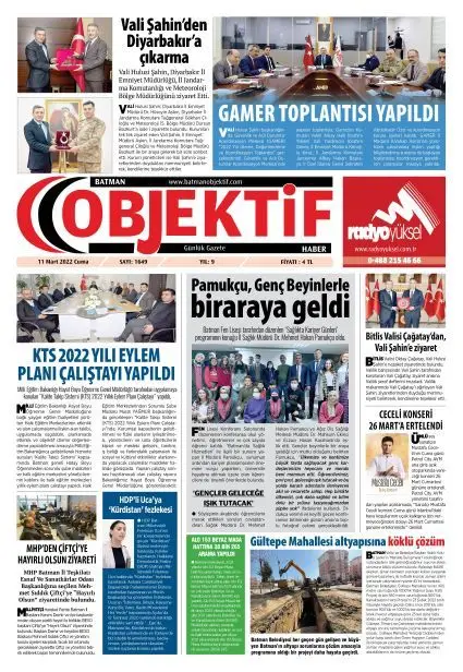 10.03.2022 tarihli sayı, 1. sayfa
