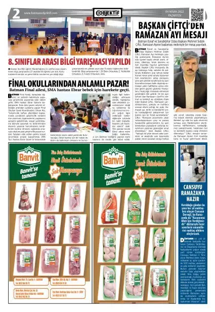04.04.2022 tarihli sayı, 2. sayfa