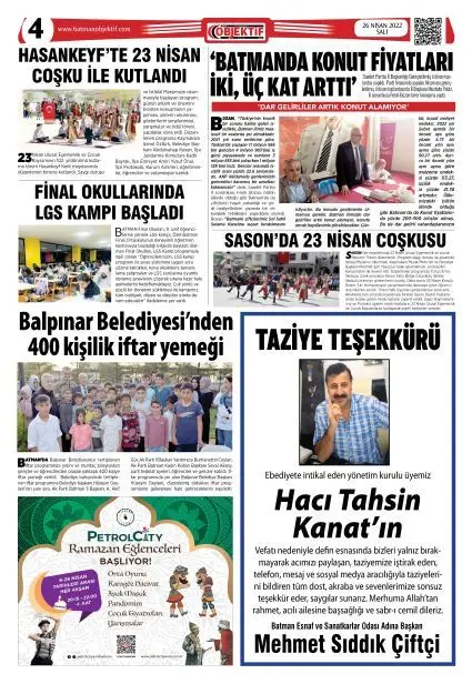 26.04.2022 tarihli sayı, 4. sayfa