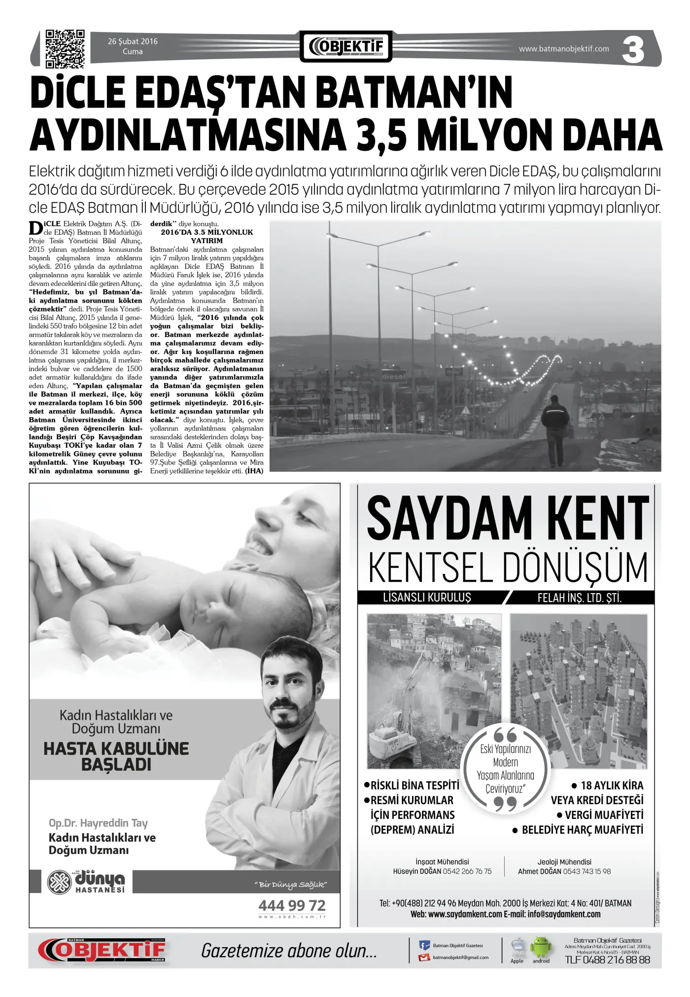 26.02.2016 tarihli sayı, 3. sayfa