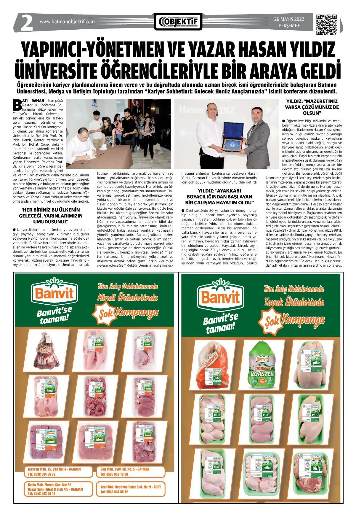 26.05.2022 tarihli sayı, 2. sayfa