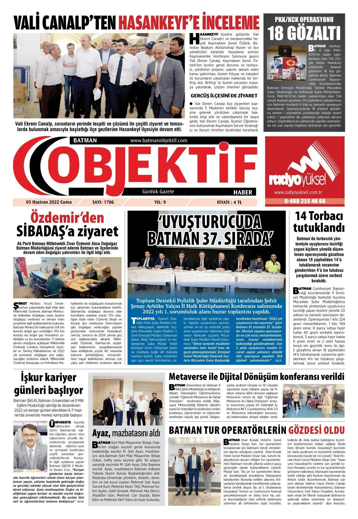 03.06.2022 tarihli sayı, 1. sayfa