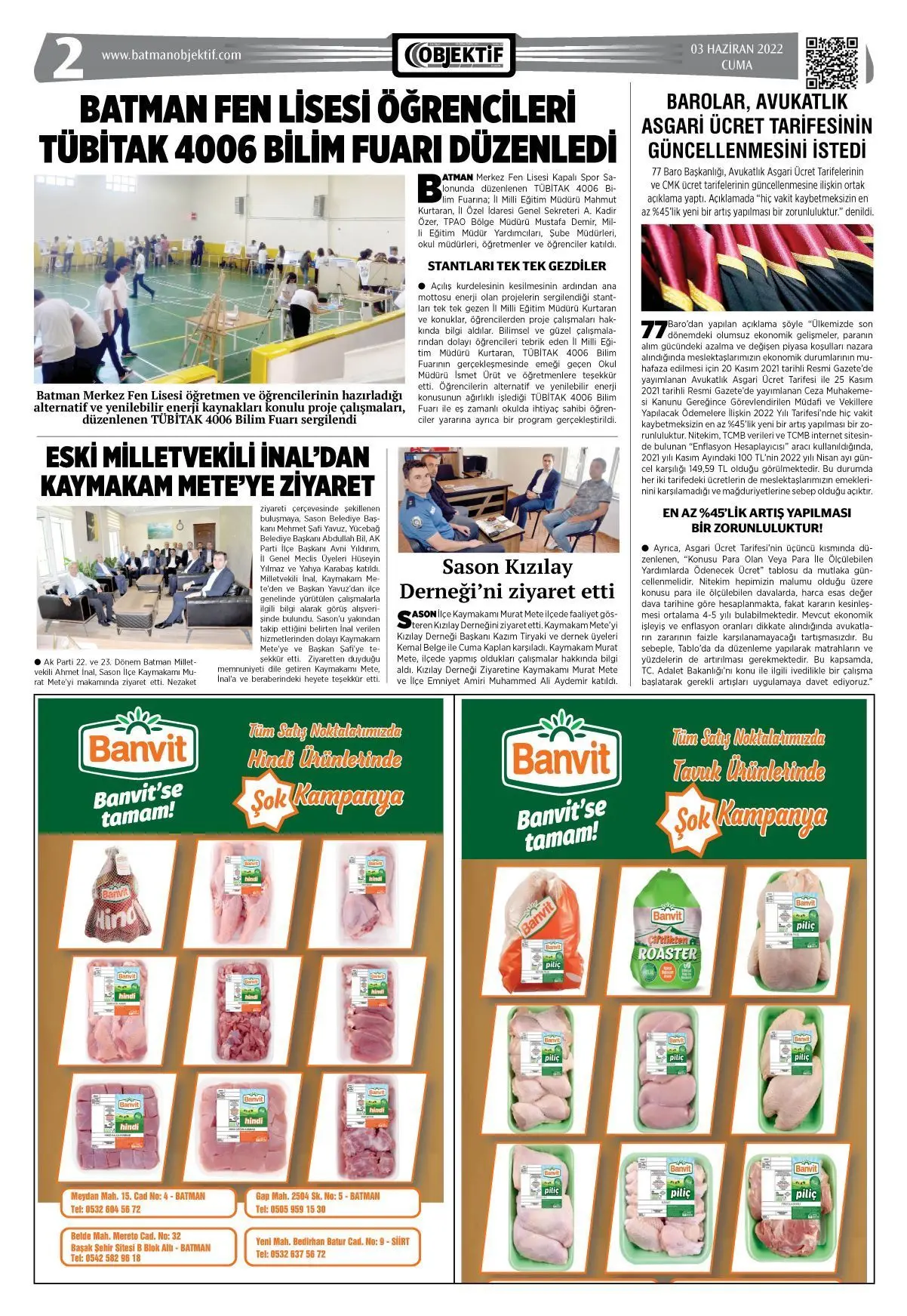 03.06.2022 tarihli sayı, 2. sayfa